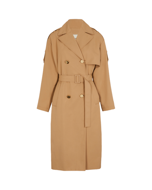 Sonia Rykiel Gabardine Belted Trench Coat M011