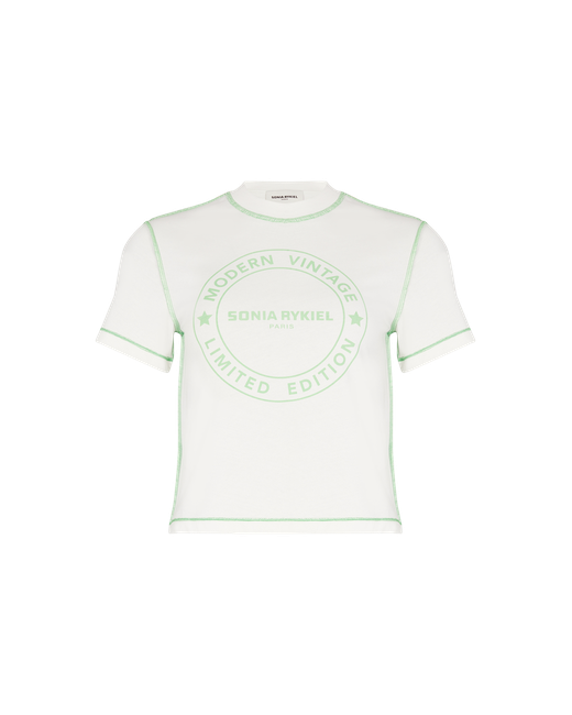 Sonia Rykiel Short-sleeved Crew-neck T-shirt Cotton Jersey Te21