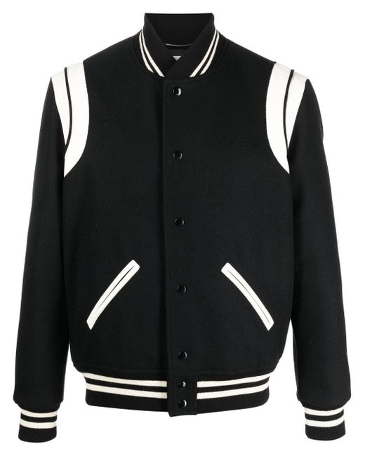 Saint Laurent Teddy Varsity Jacket