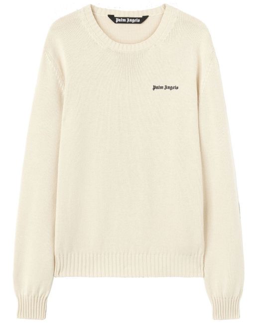 Palm Angels Classic Logo Knit Round-Neck Sweater