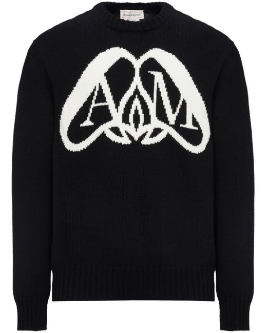 Alexander McQueen Half Seal Logo Sweater