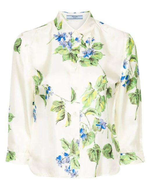 Prada Shirt With Floral Print
