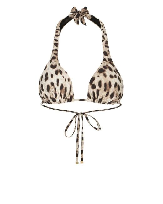Dolce & Gabbana Padded Triangle Bikini Top