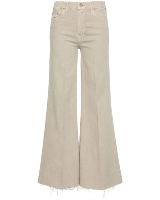 Mother The Roller Fray Wide Leg Jeans