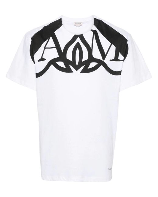 Alexander McQueen Seal Harness Print T-Shirt