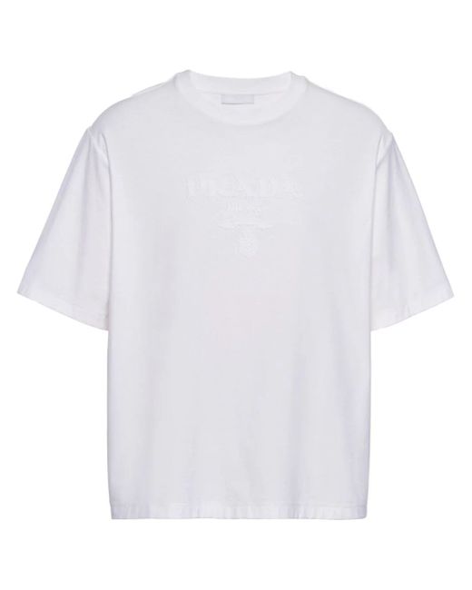 Prada Jersey T-Shirt With Logo