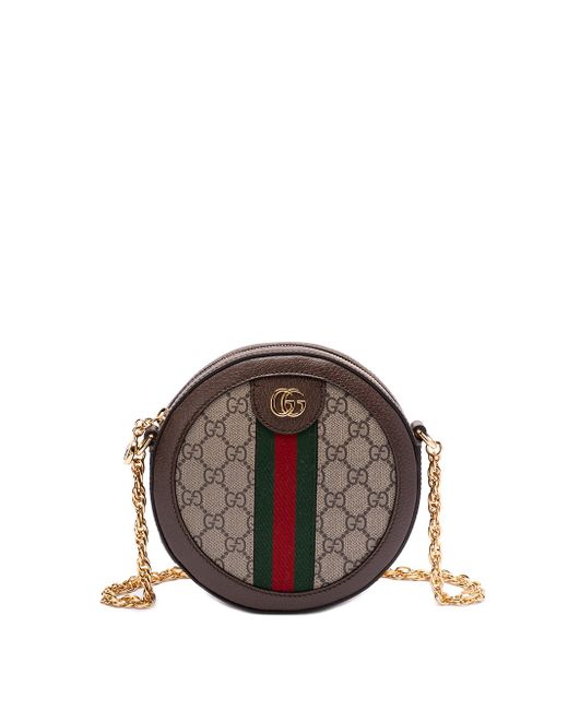 Gucci Ophidia Gg Mini Round Shoulder Bag