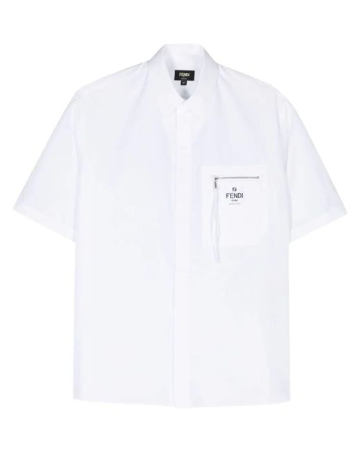Fendi Roma Pocket Short Sleeve Shirt