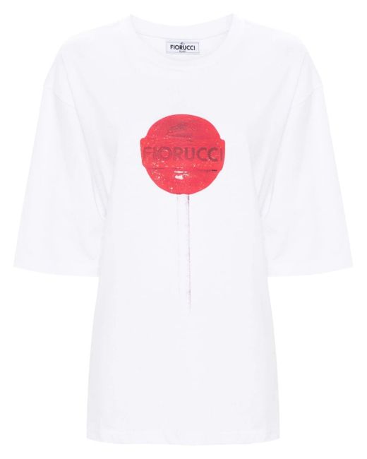 Fiorucci Lollipop Print Regular Fit T-Shirt