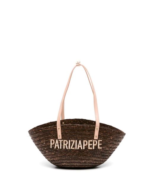 Patrizia Pepe Summer Straw Tote Bag