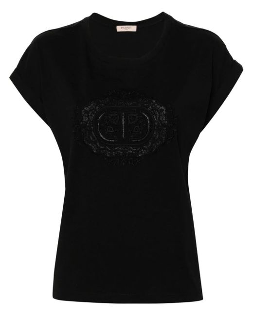 Twin-Set Logo Embroidery T-Shirt