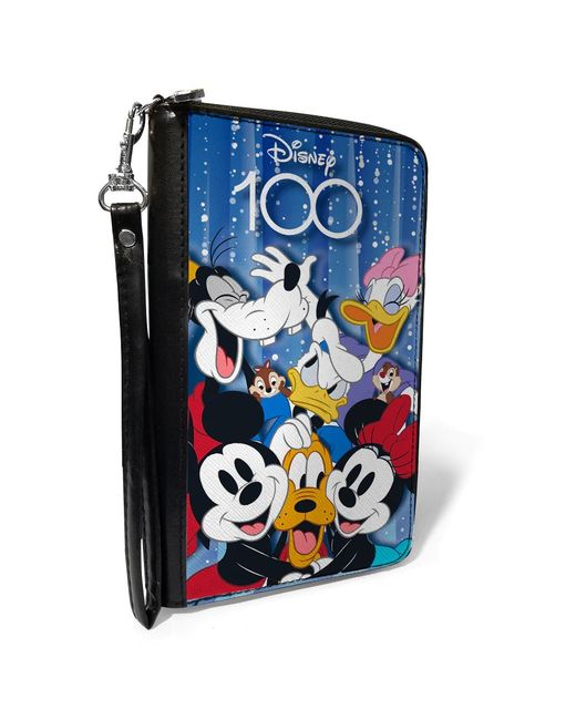 Buckle Down Products Buckle Down Disney 100 Photo Booth PU Zip Around Wallet Rectangle