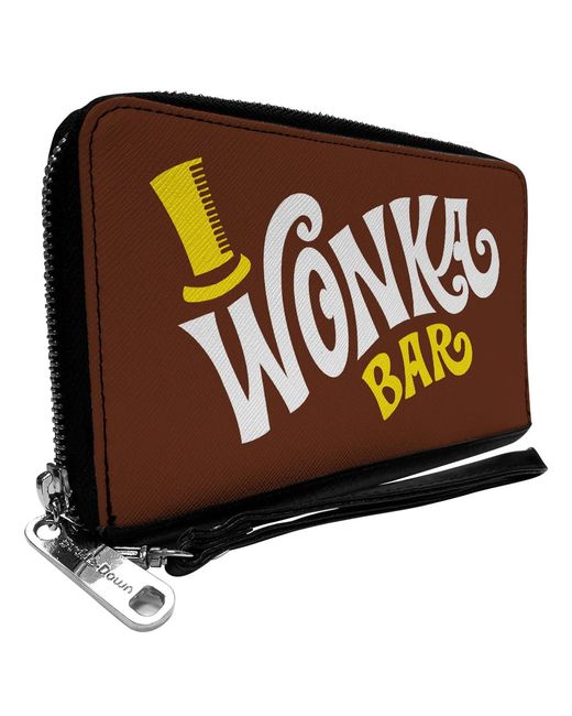 Buckle Down Products Buckle Down Disney WONKA PU Zip Around Wallet Rectangle