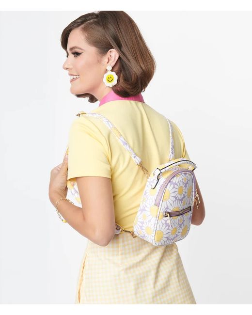 Unique Vintage Smiley x Daisy Backpack