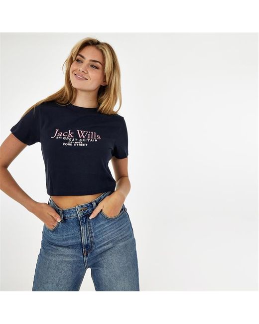Jack Wills Eccleston Crop T-Shirt