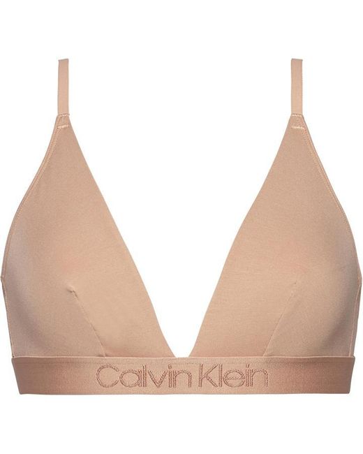 Calvin Klein Logo Unlined Triangle Bralette