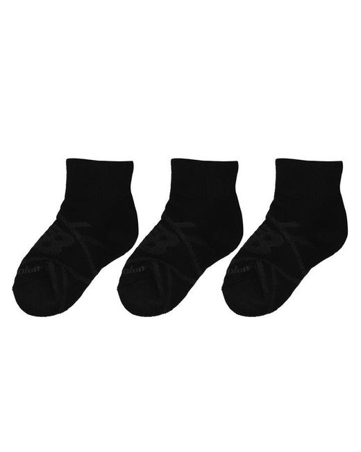 New Balance 3 Pack Patterned Ankle Socks Juniors