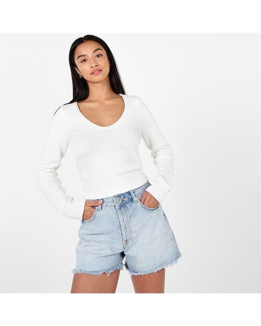 SoulCal Long Sleeve Knit Crop Top
