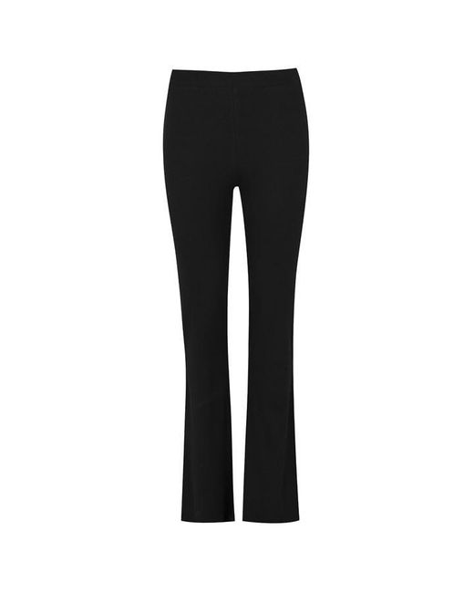 Noisy May High Waist Jersey Flared Trousers