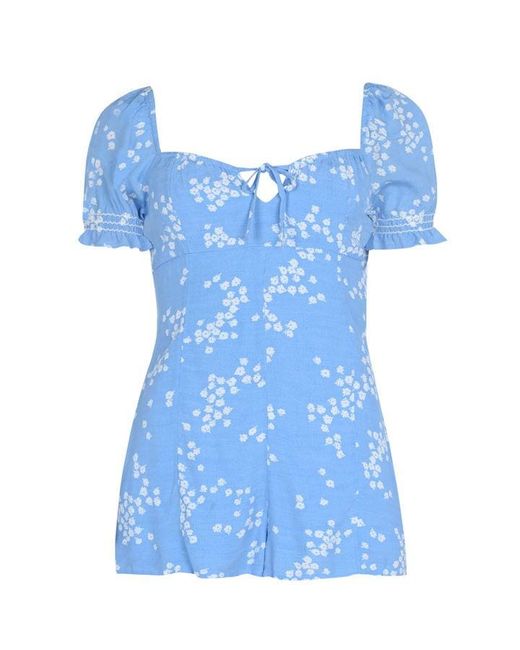 Jack Wills Connie Ditsy Print Playsuit
