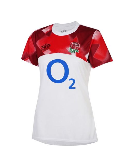 Umbro England Rugby Warm Up Shirt 2022 2023