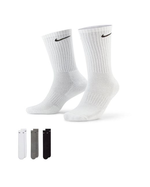 Nike Everyday 3 Pack Cotton Cushioned Crew Socks
