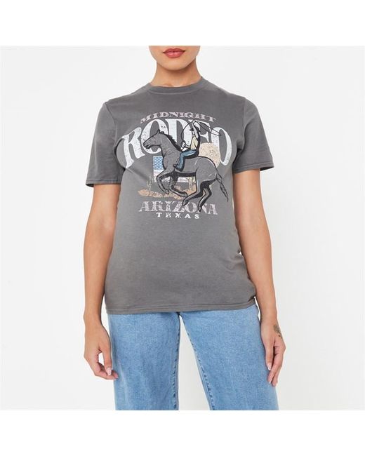 Missguided Maternity Rodeo Graphic T Shirt