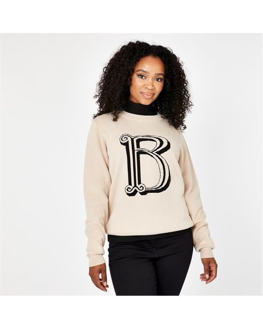 Biba B Logo Knitted Jumper
