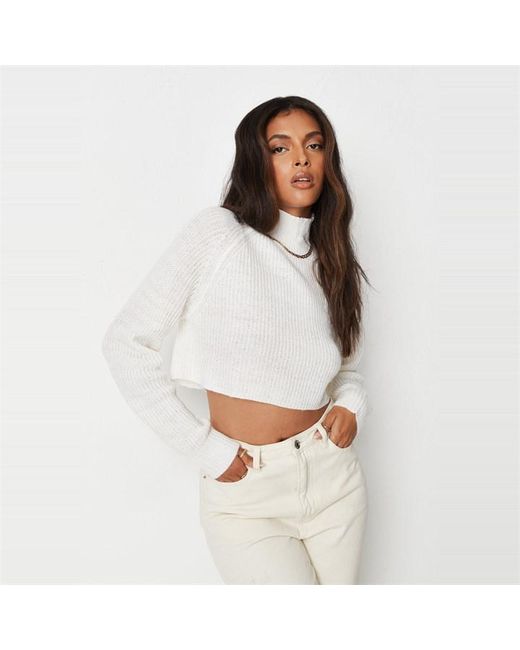 Missguided Recycled High Neck Cropped Jumper
