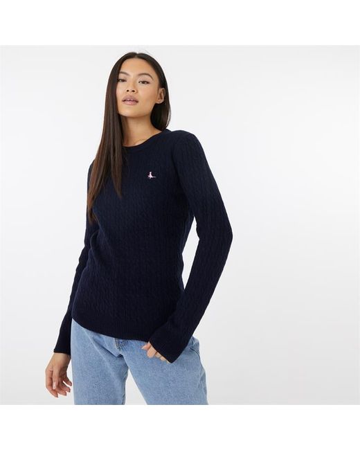 Jack Wills Tinsbury Merino Wool Cable Knitted Jumper