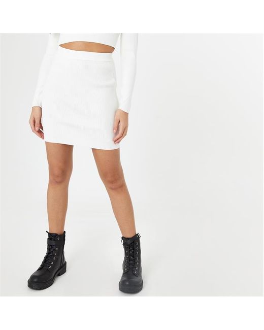 Jack Wills Ribbed Knitted Skirt