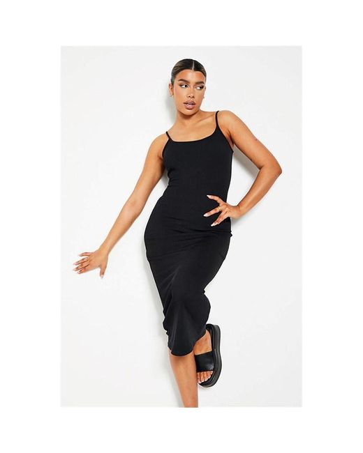 I Saw It First Ribbed Scoop Neck Cami Midi Dress