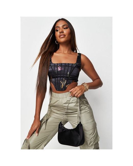 Missguided Butterfly Corset top