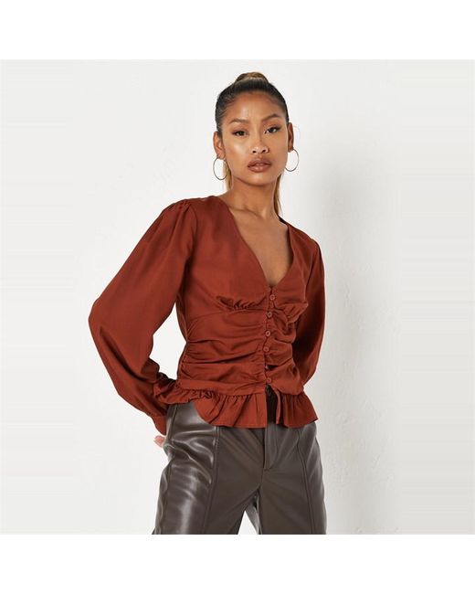 Missguided Cinched Waist Corset Top