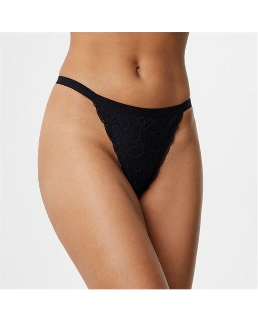 Jack Wills Embroidered Lace Thong