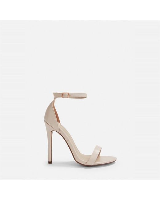 Missguided Faux Leather Barely There Heels