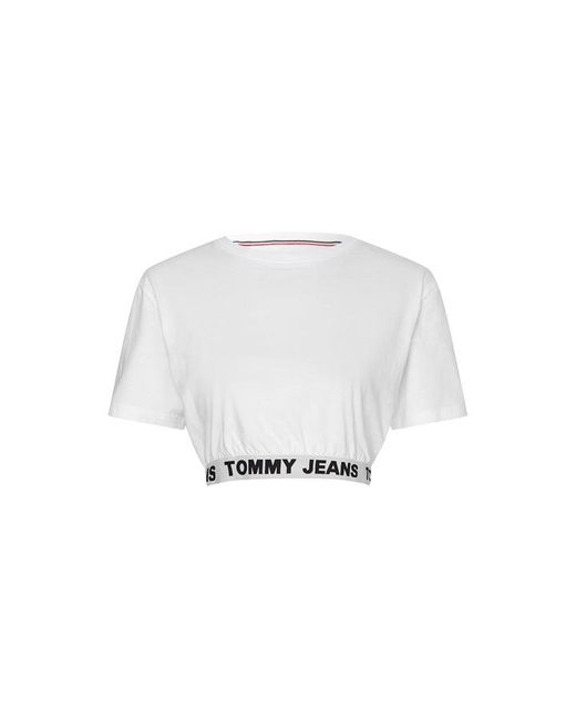 Tommy Jeans Logo Crop T Shirt