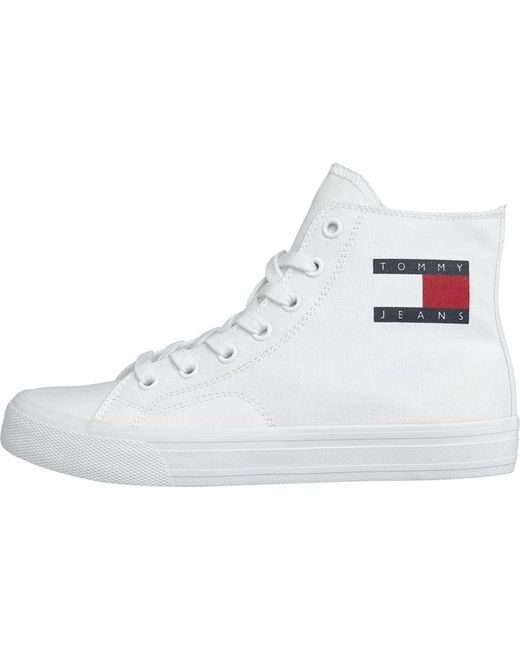 Tommy Jeans High Top Canvas Trainers