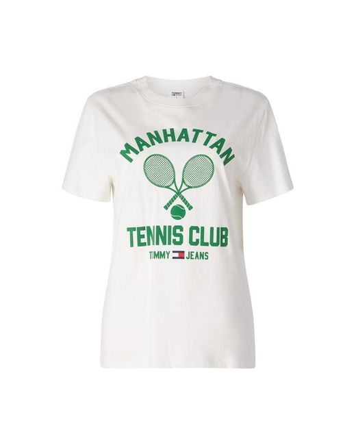 Tommy Jeans Tjw Rlxd Tennis Club Tee Ss