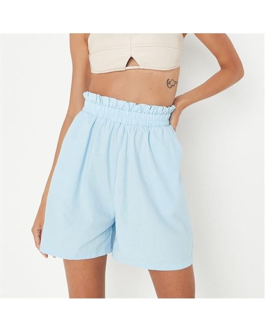 Missguided Tall Frill Paperbag Shorts