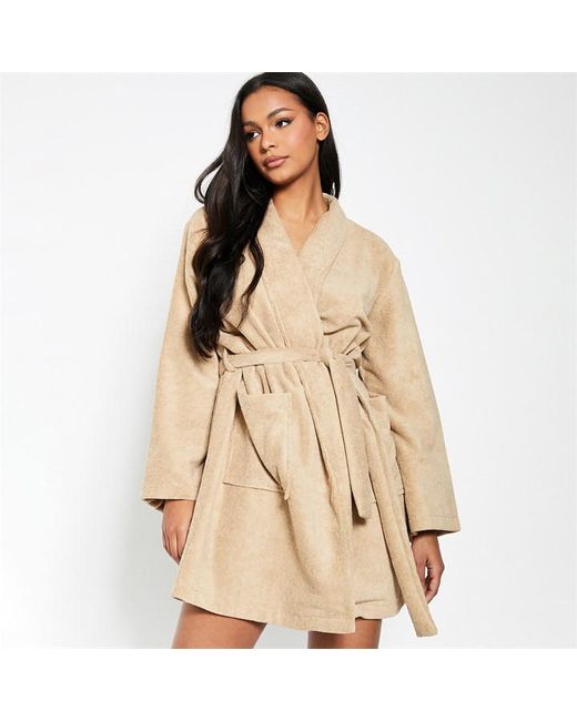I Saw It First Cosy Towelling Dressing Gown