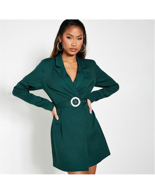 I Saw It First Woven Belted Blazer Dress