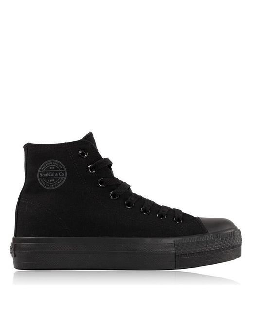 SoulCal Canvas High Top Trainers Ladies