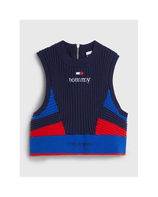 Tommy Jeans Tjcw Knitted Racer Crop Top