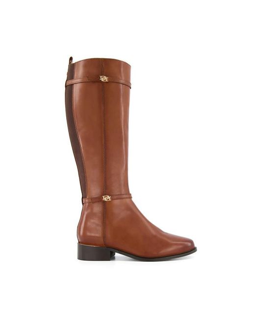 Dune London Tap Double Buckle Knee High Boots