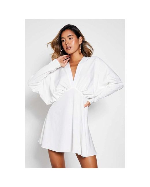I Saw It First Woven Batwing Tie Back Shift Dress