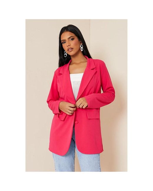 I Saw It First Hot Oversized Blazer With Front Pockets