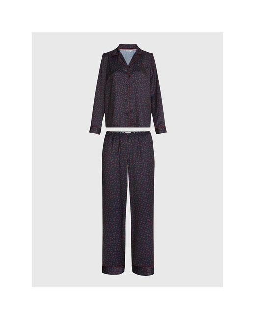 Tommy Hilfiger Long Sleeve Satin Pyjama Set