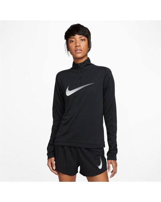 Nike Dri-FIT Swoosh Half-Zip Long Sleeve Top