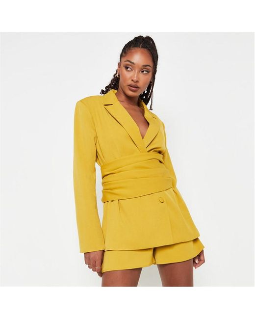 Missguided Single Breated Belted Blazer